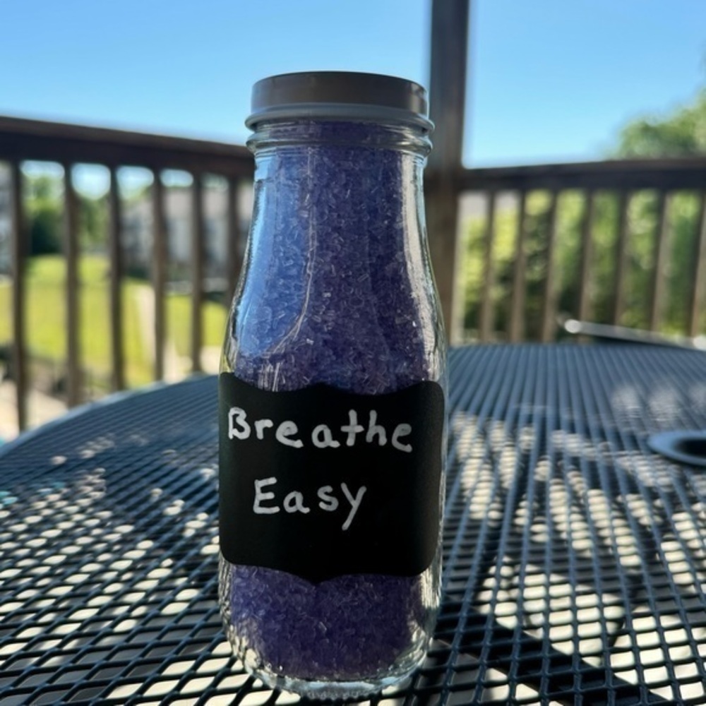 Purple Essential Oil Infused Bath Salts